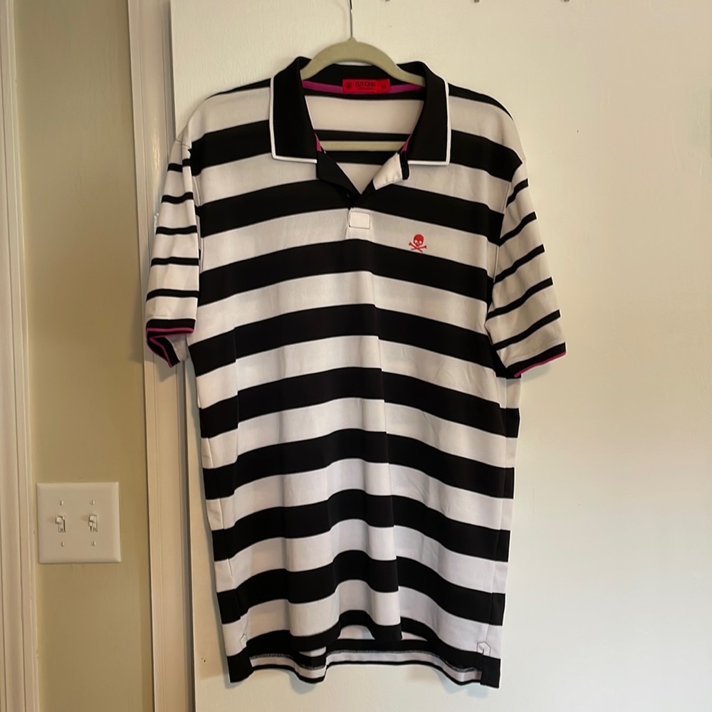 G/Fore Striped Polo XL